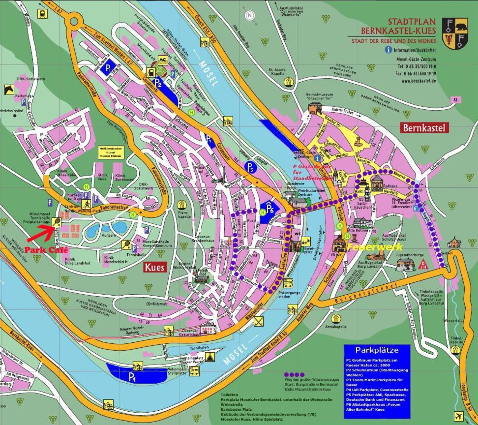 Ferienwohnungen Park Cafe Am Kurpark Bernkastel-Kues Bagian luar foto